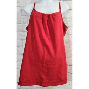 Lane Bryant Red Adjustable Spaghetti Strap Tank 18 20 Lightweight Soft Stretchy